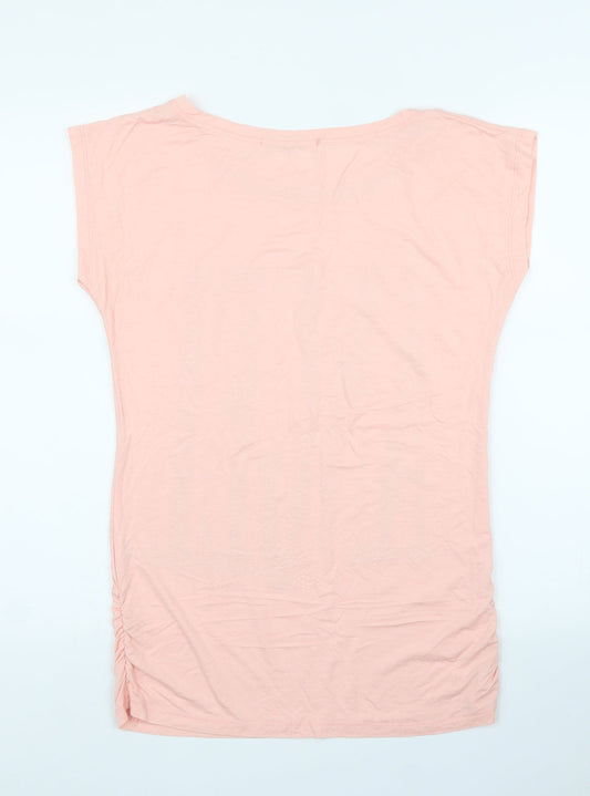 Elisa Immagine Womens Pink  Rayon Basic Blouse Size S
