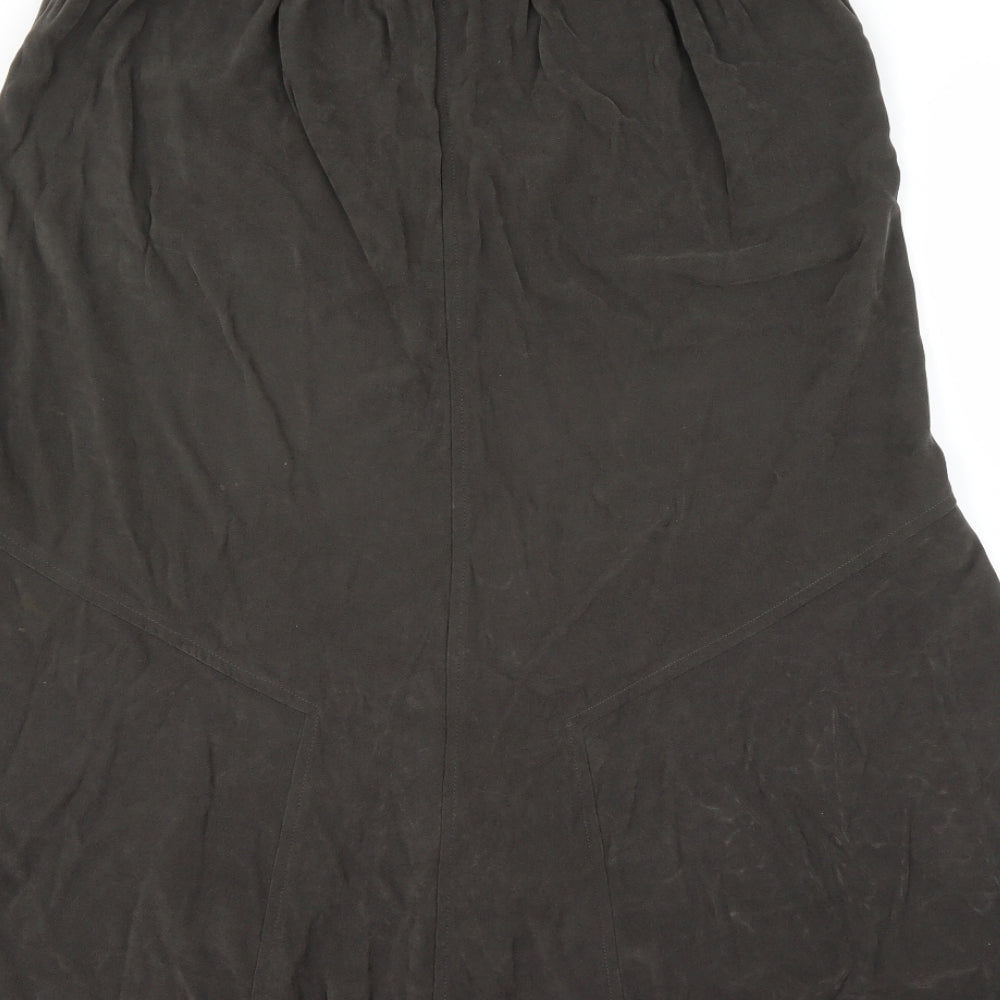 Damart Womens Grey   Trumpet Skirt Size 14