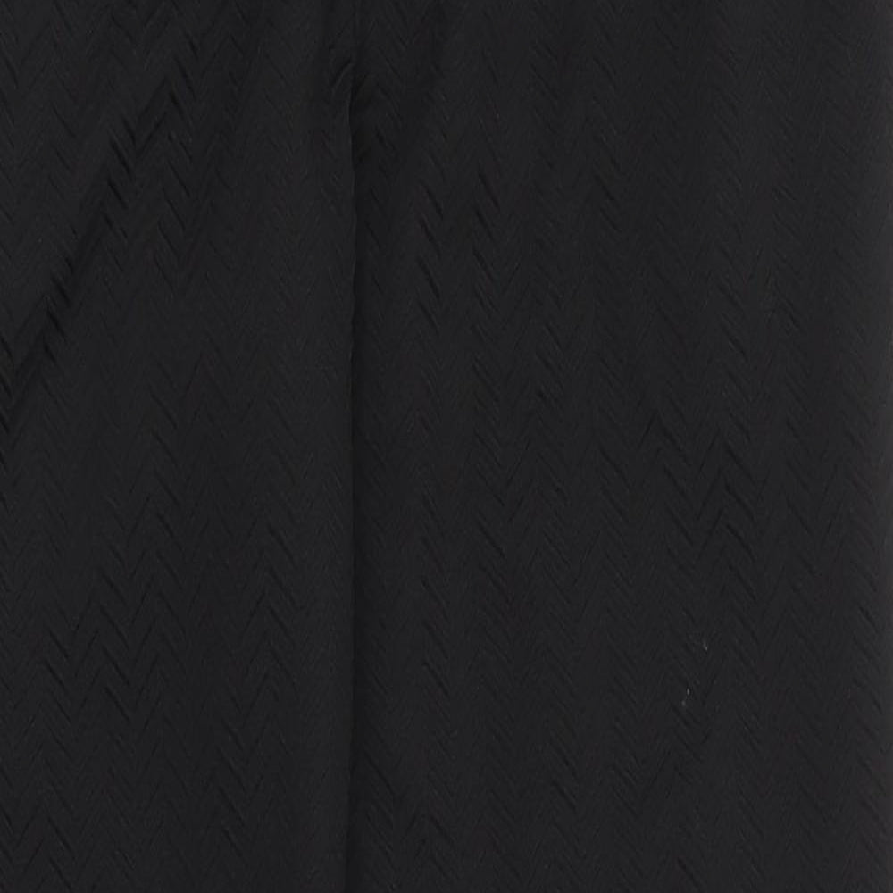 River Island Womens Black Herringbone  Carrot Trousers Size S L28 in