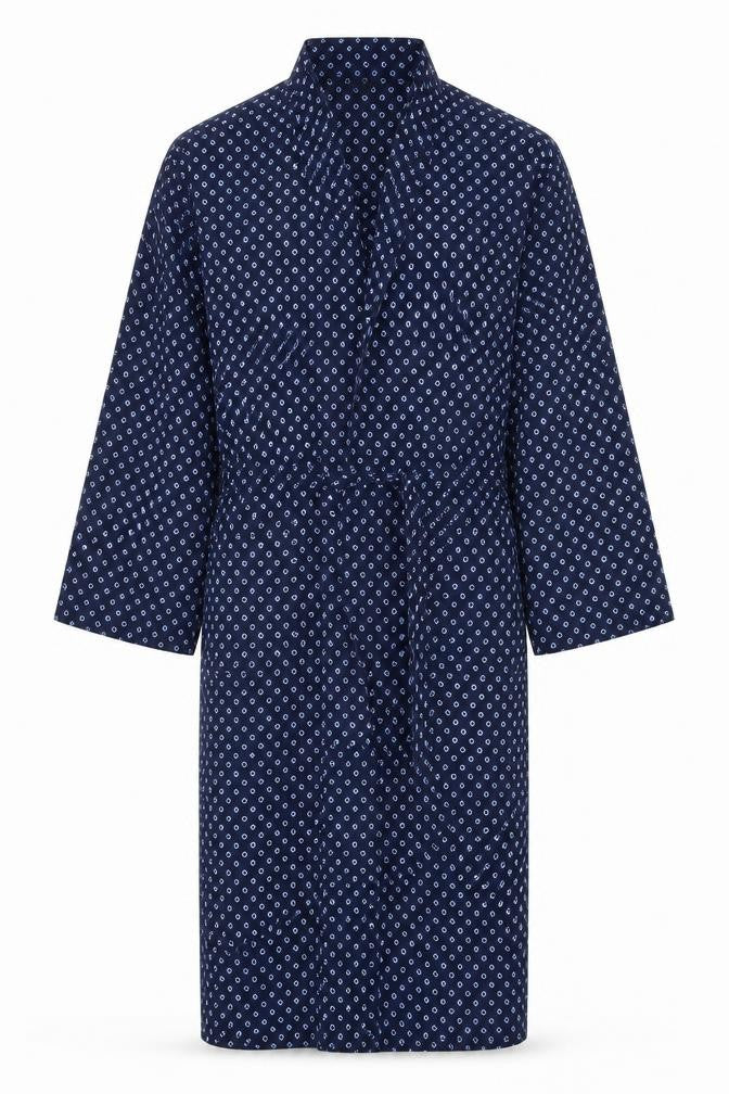M&S Mens Blue Solid   Robe Size S