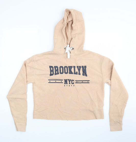 Primark Womens Beige   Pullover Hoodie Size S