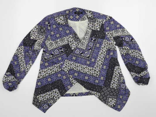 New Look Womens Blue Floral  Jacket  Size 10