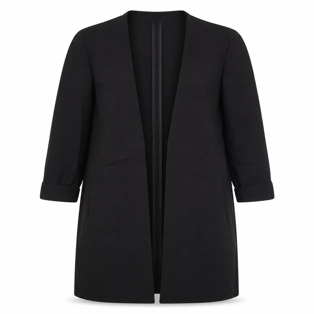 Front view of Atmosphere women’s black jacket blazer, size UK 10