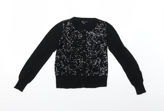 Gap Girls Black   Cape Jumper Size 10-11 Years