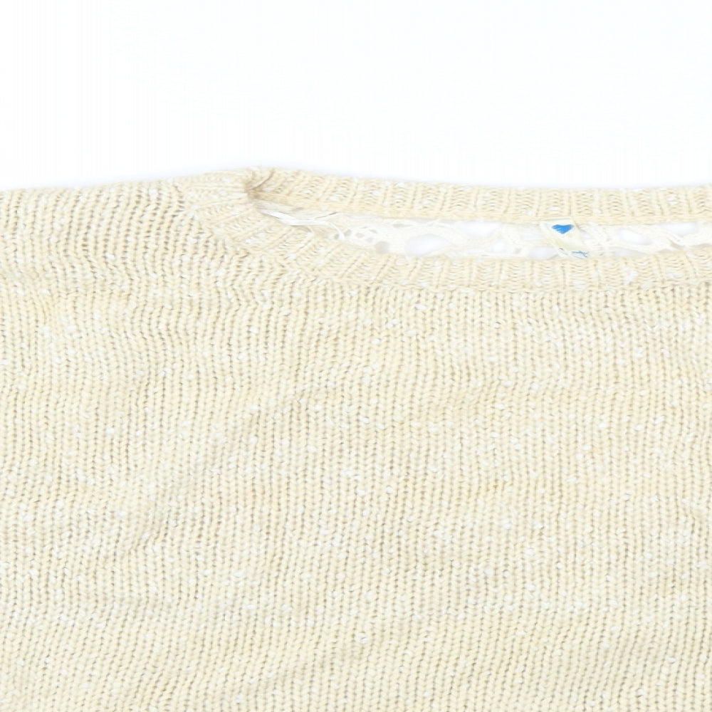 blue vanilla Womens Beige   Pullover Jumper Size M