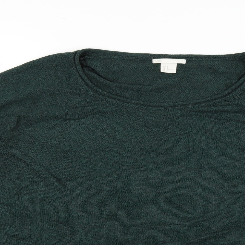H&M Womens Green   Pullover Jumper Size S