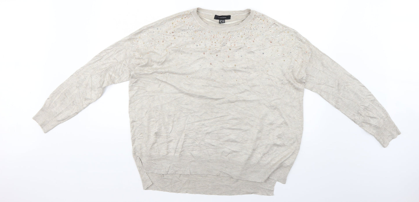 Atmosphere Womens Beige   Pullover Jumper Size 14