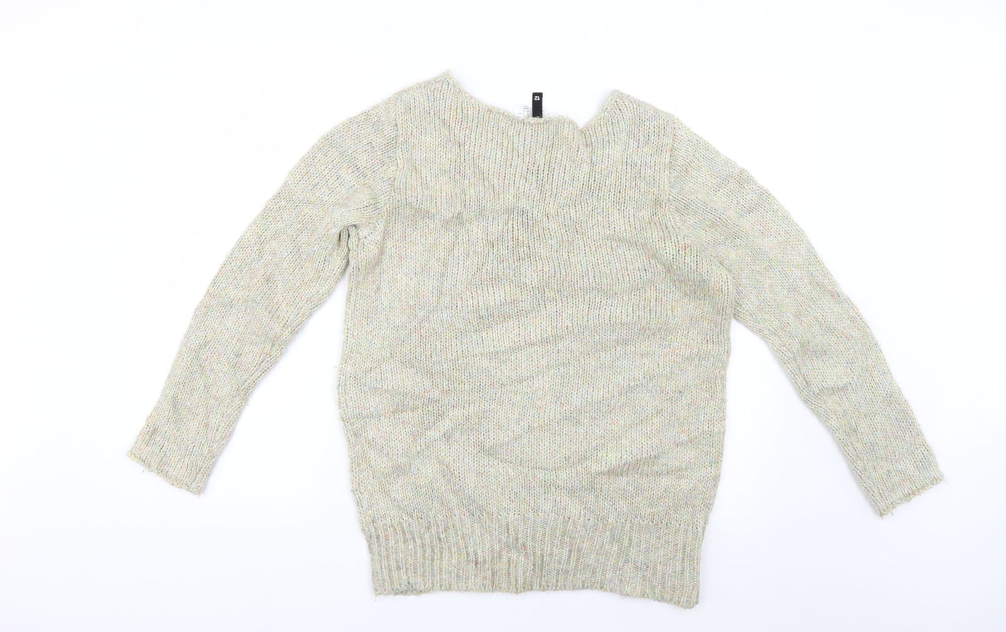 H&M Womens Multicoloured Argyle/Diamond  Pullover Jumper Size 12