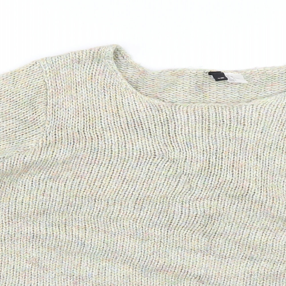 H&M Womens Multicoloured Argyle/Diamond  Pullover Jumper Size 12