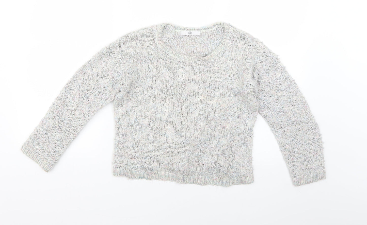 Marks and Spencer Girls Grey   Pullover Jumper Size 13-14 Years