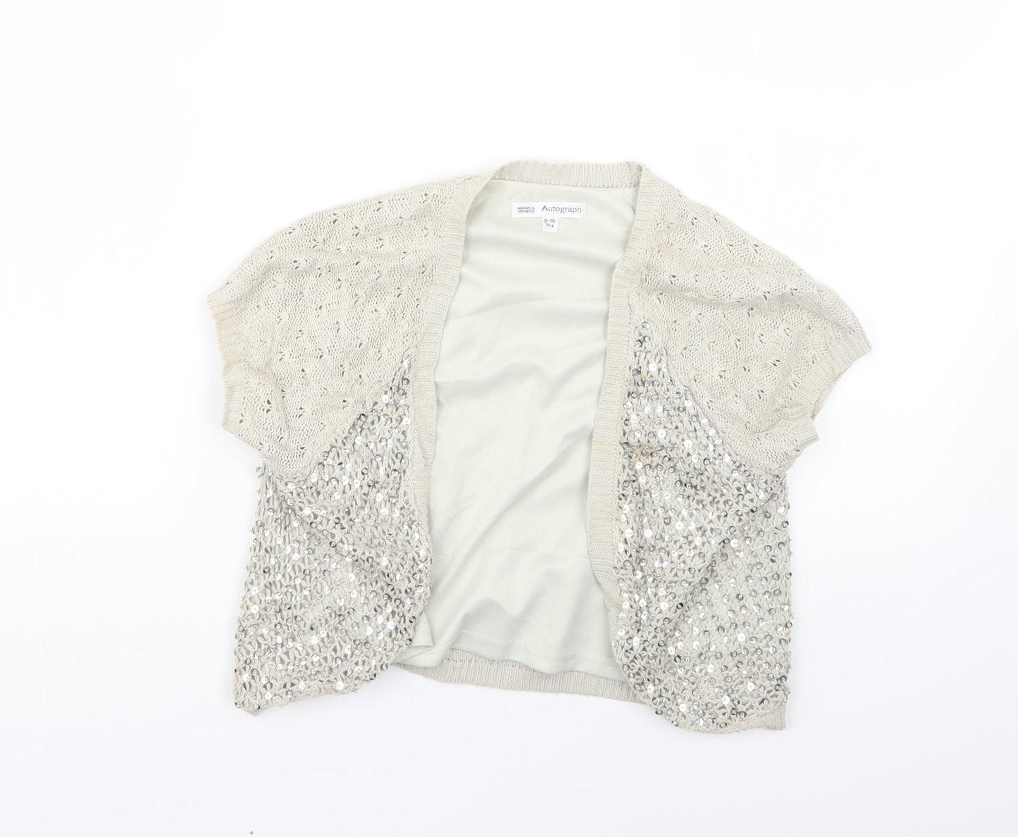 Autograph Girls Beige   Cape Jumper Size 9-10 Years