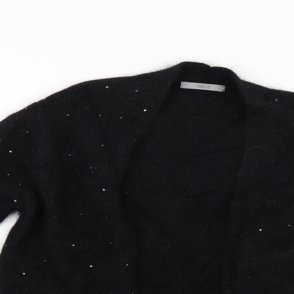 Marks and Spencer Womens Black   Cape Jumper Size 14