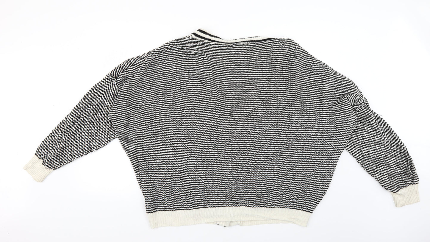 Cooperative Womens Beige Argyle/Diamond  Cape Jumper Size M