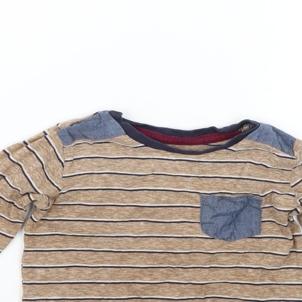 Matalan Baby Multicoloured Striped   Polo Size 12-18 Months