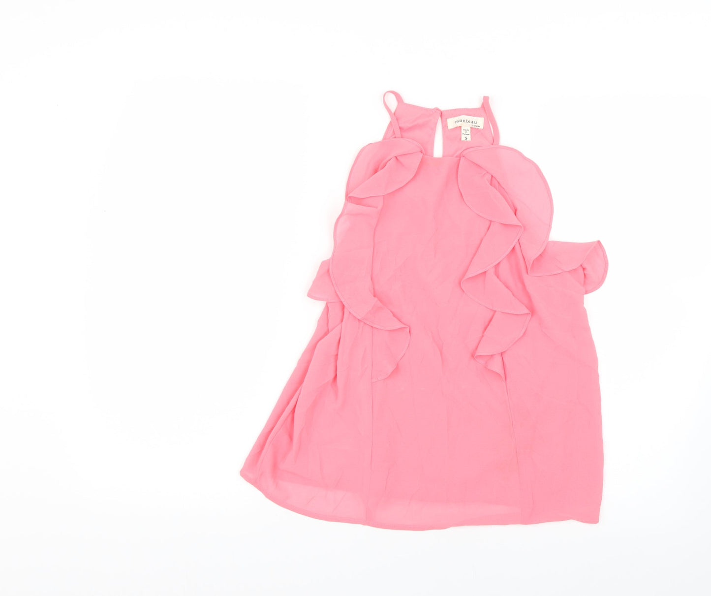 Monteau Womens Pink   Basic Blouse Size S