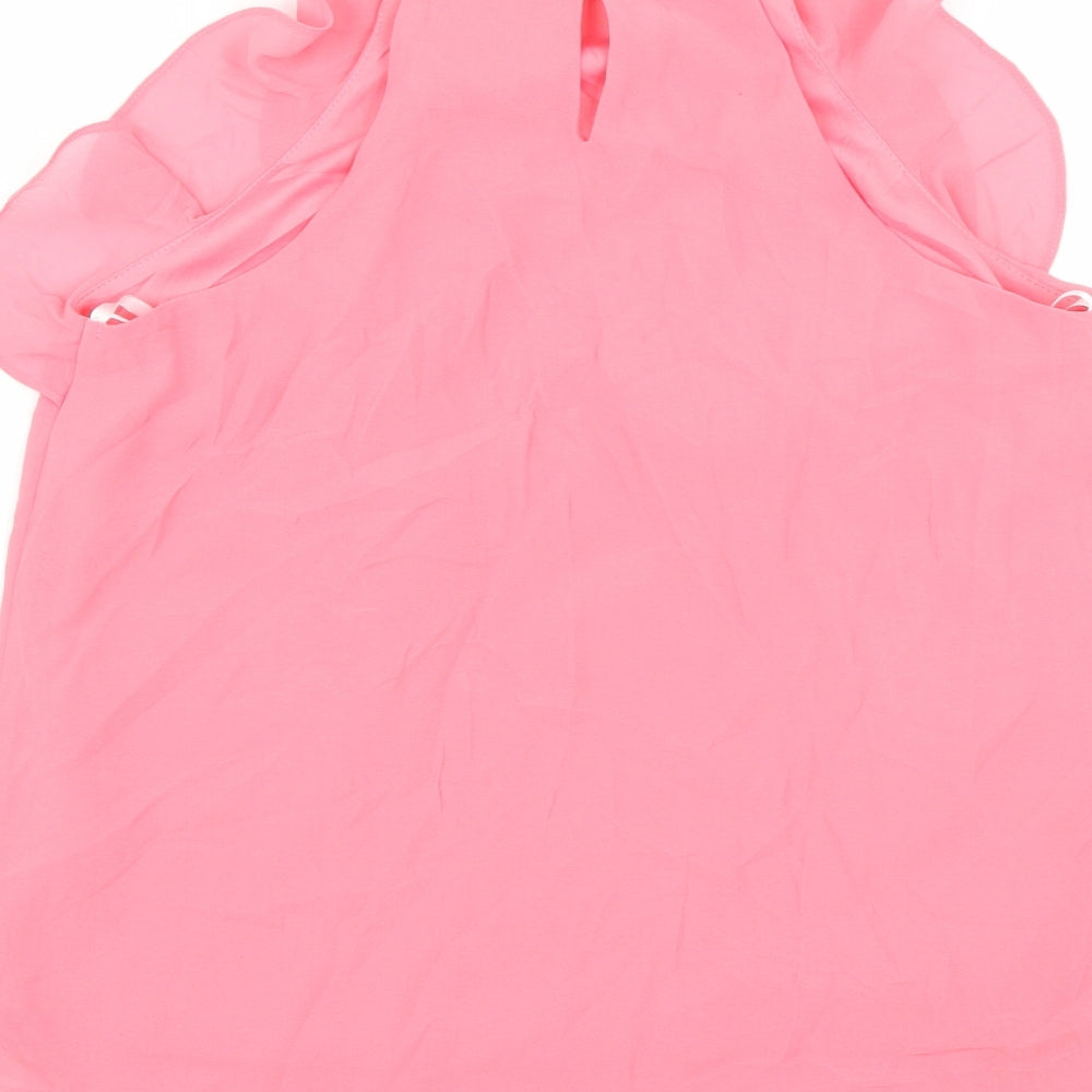 Monteau Womens Pink   Basic Blouse Size S