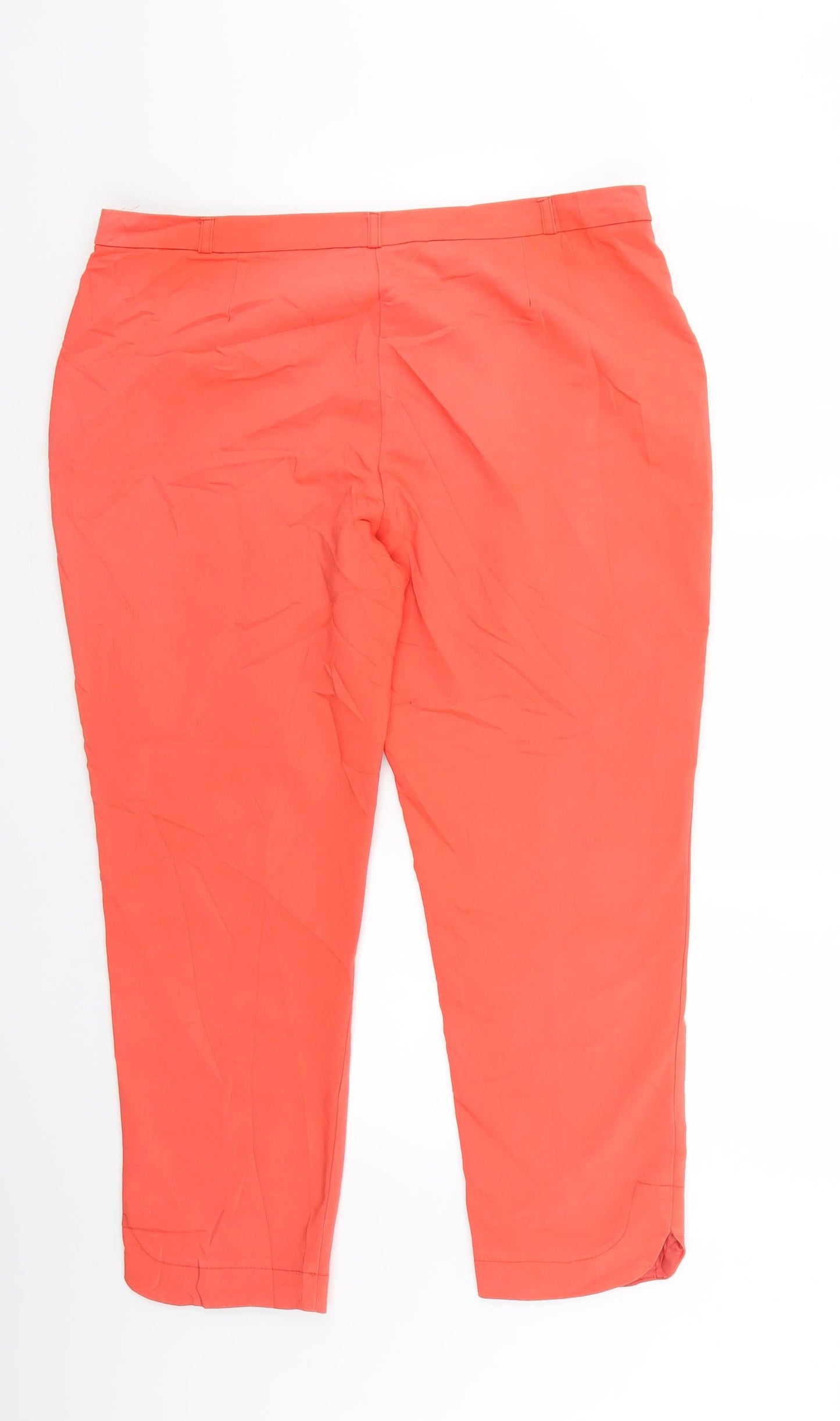 F&F Womens Orange   Trousers  Size 18 L24 in