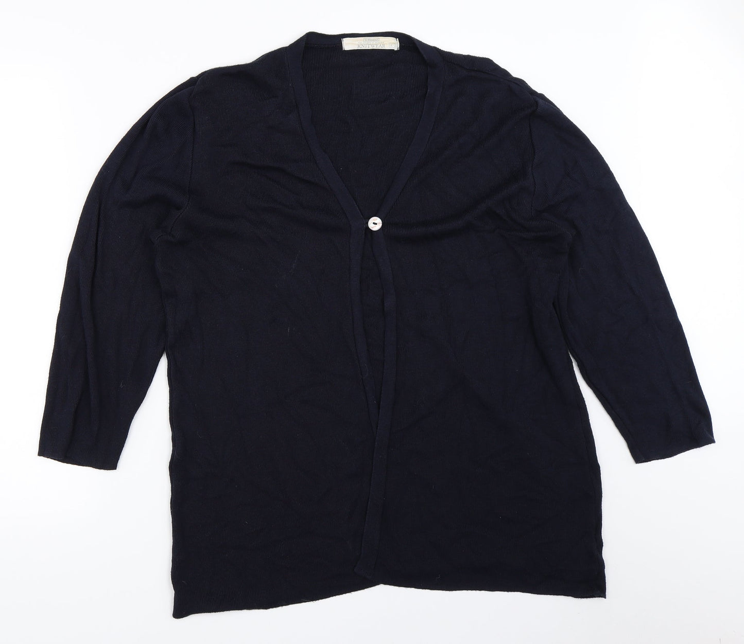 St Bernard Womens Blue   Cardigan Jumper Size 14