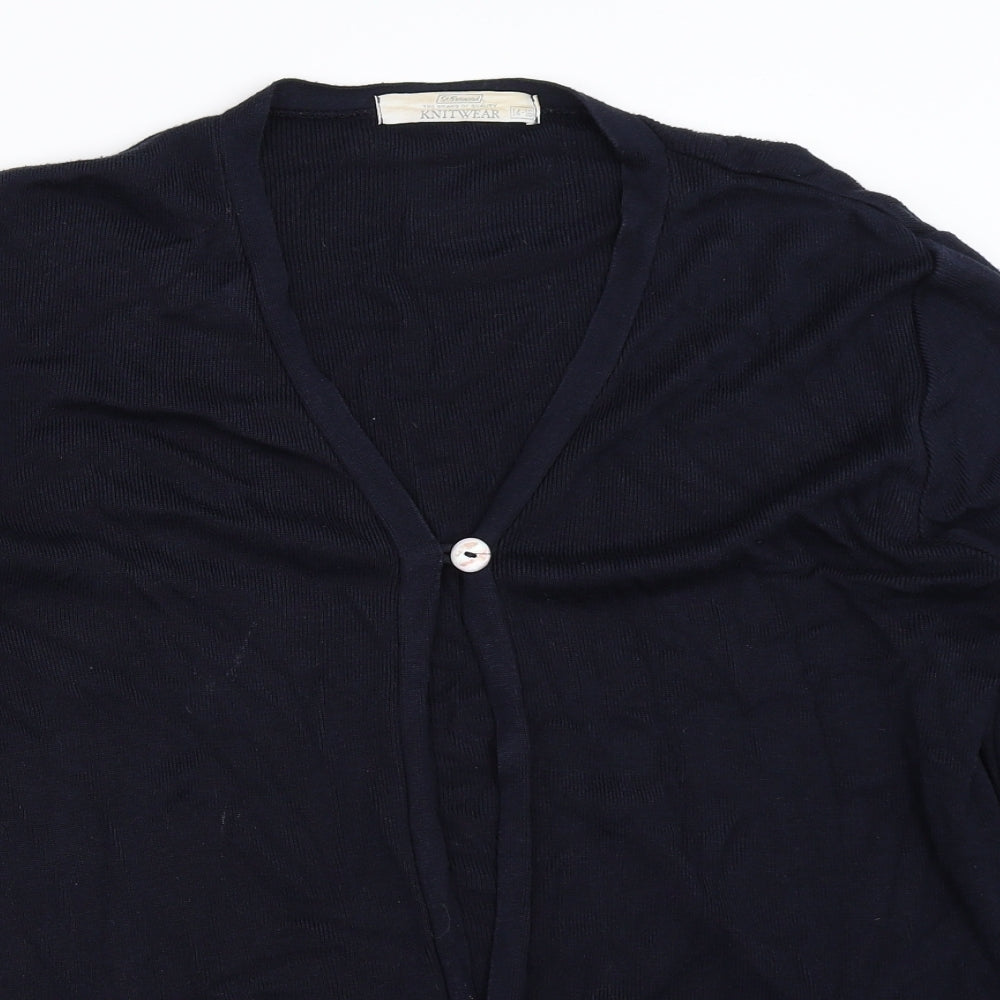 St Bernard Womens Blue   Cardigan Jumper Size 14