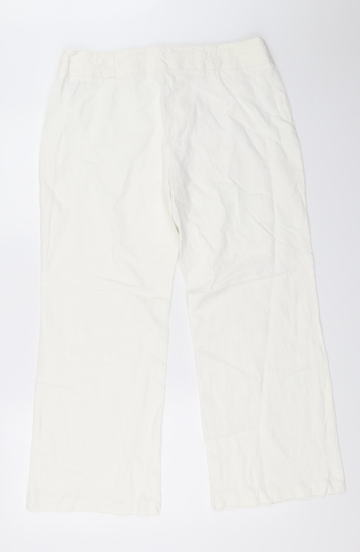 Preworn Womens White   Trousers  Size 34 in L26 in