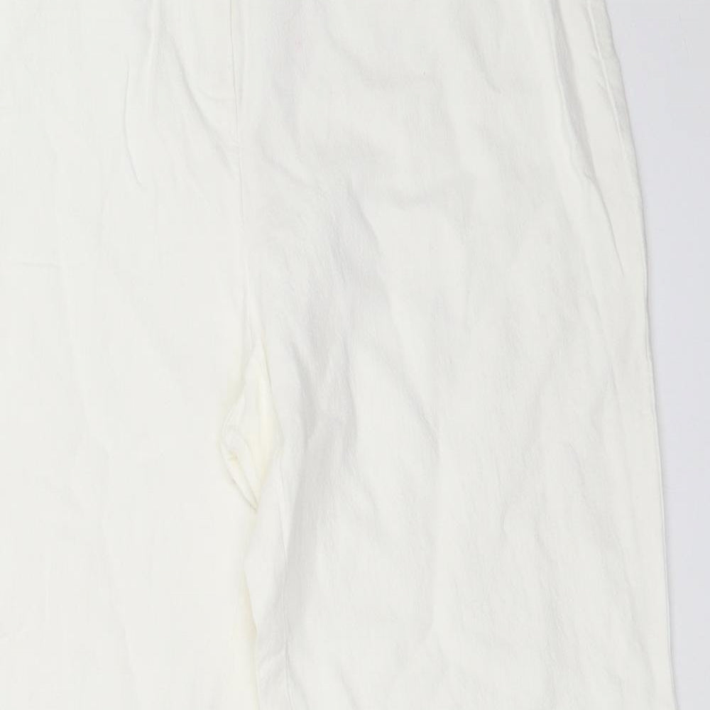 Preworn Womens White   Trousers  Size 34 in L26 in