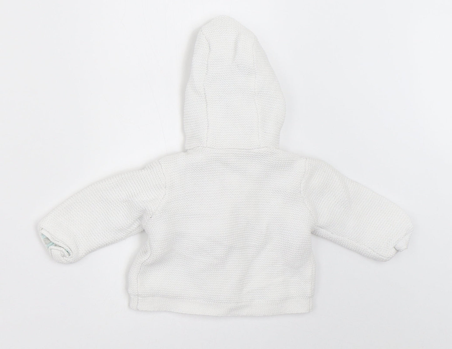 Mini Club Baby White   Cardigan Jumper Size 0-3 Months