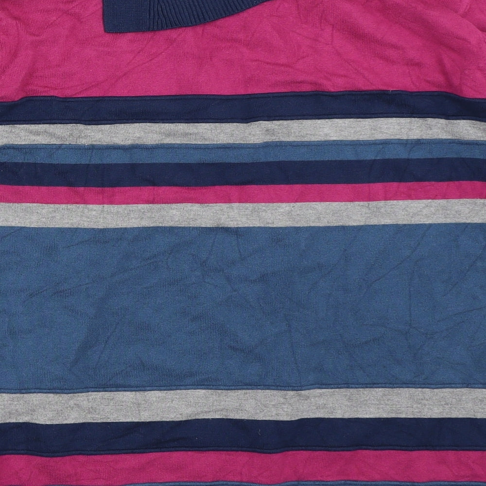 Country Casuals Womens Blue Striped  Pullover Jumper Size M