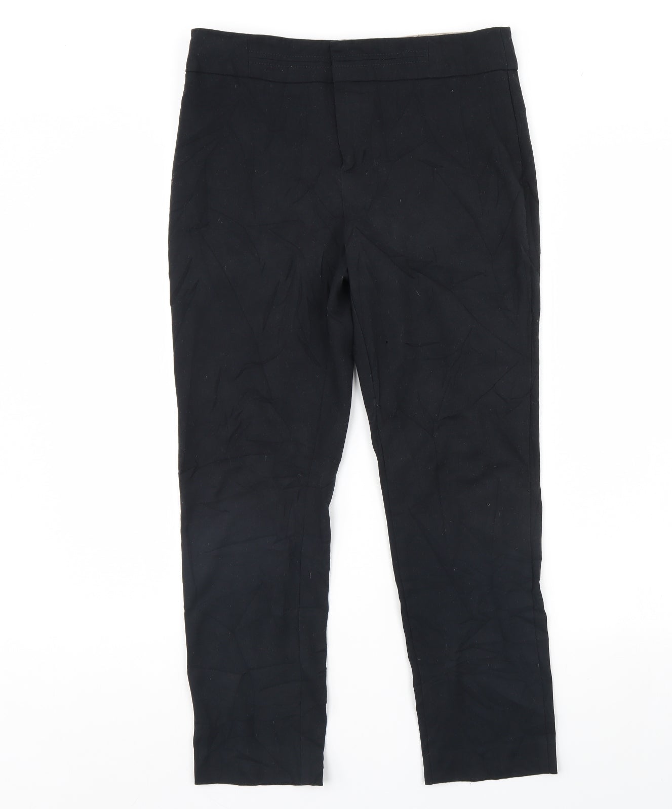 M&S Womens Black   Trousers  Size 10 L28 in