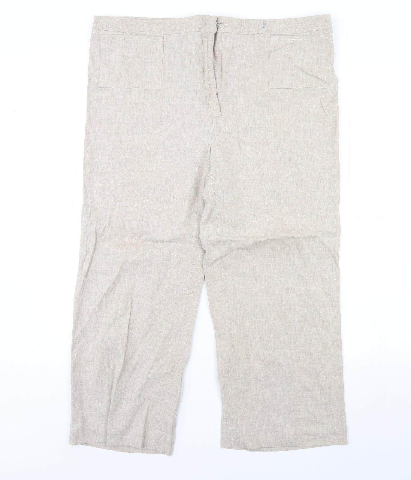 Preworn Womens Beige   Trousers  Size 40 in L28 in