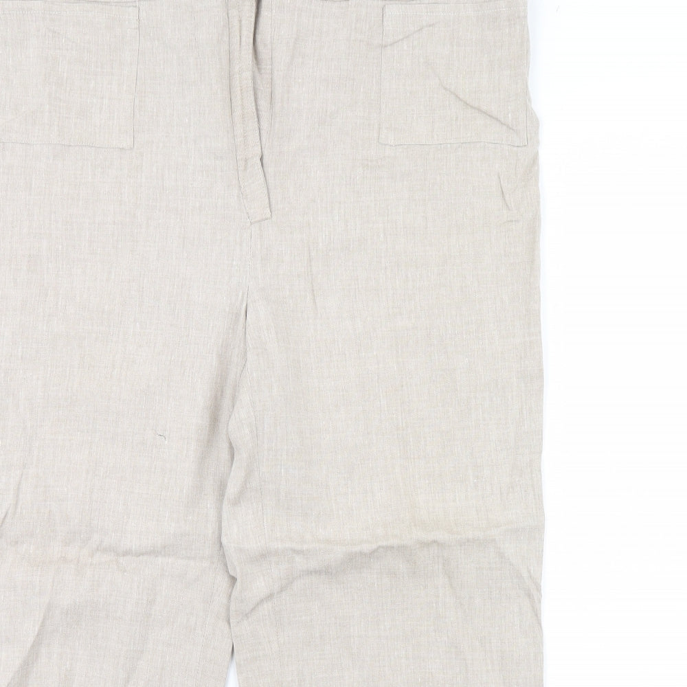 Preworn Womens Beige   Trousers  Size 40 in L28 in