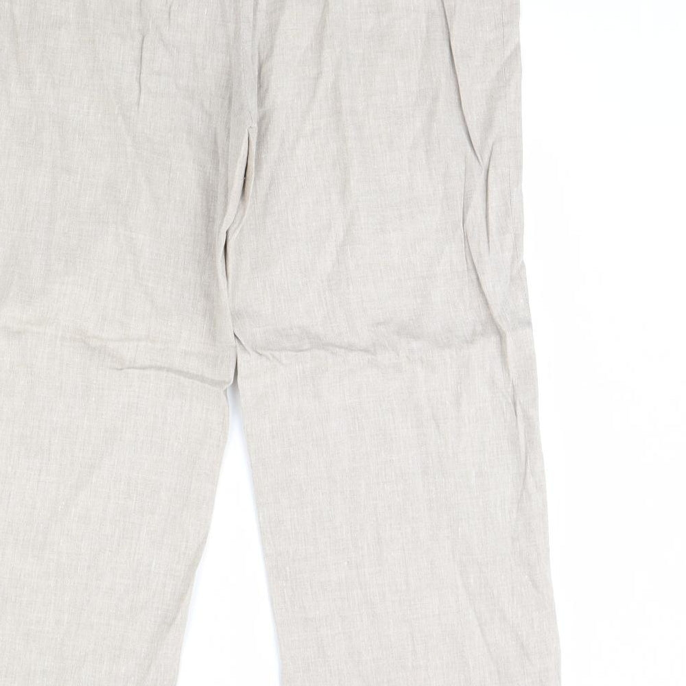 Preworn Womens Beige   Trousers  Size 40 in L28 in