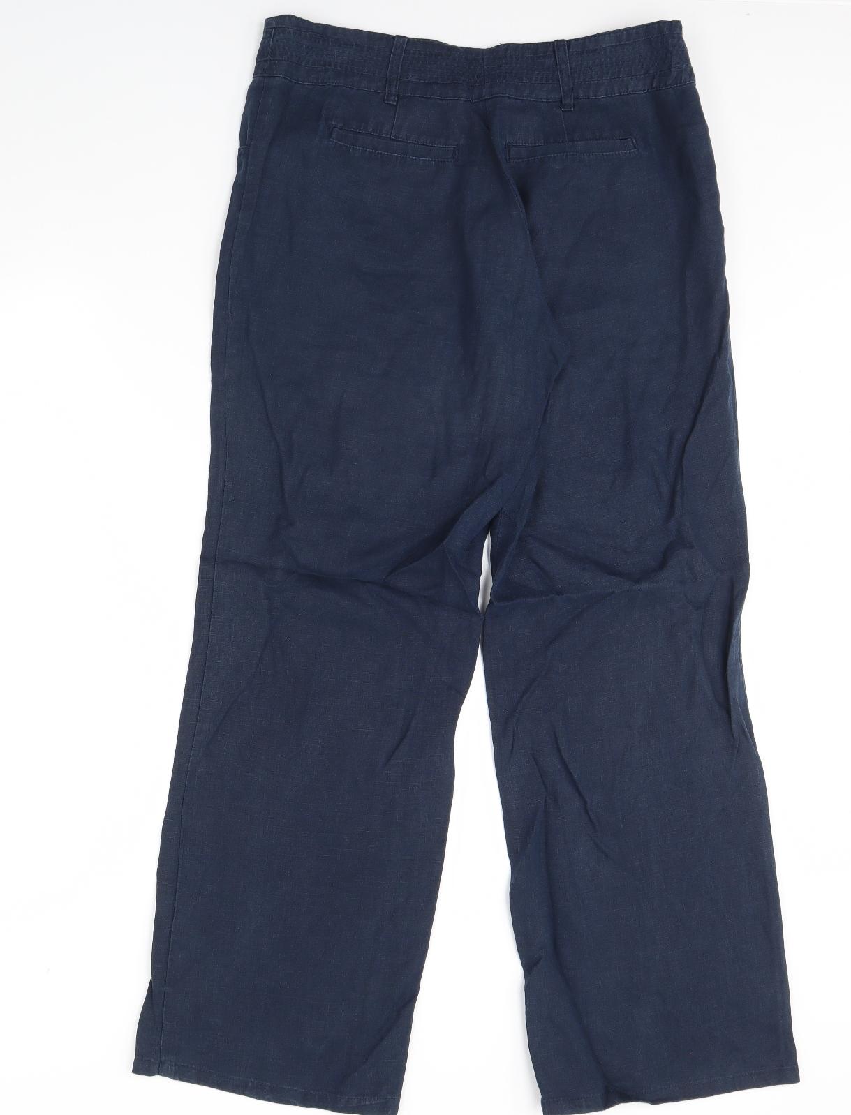Annuci Womens Blue   Trousers  Size 36 in L30 in