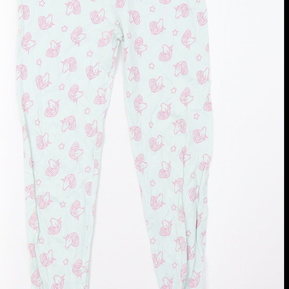 George Girls Blue Polka Dot   Pyjama Set Size 10-11 Years