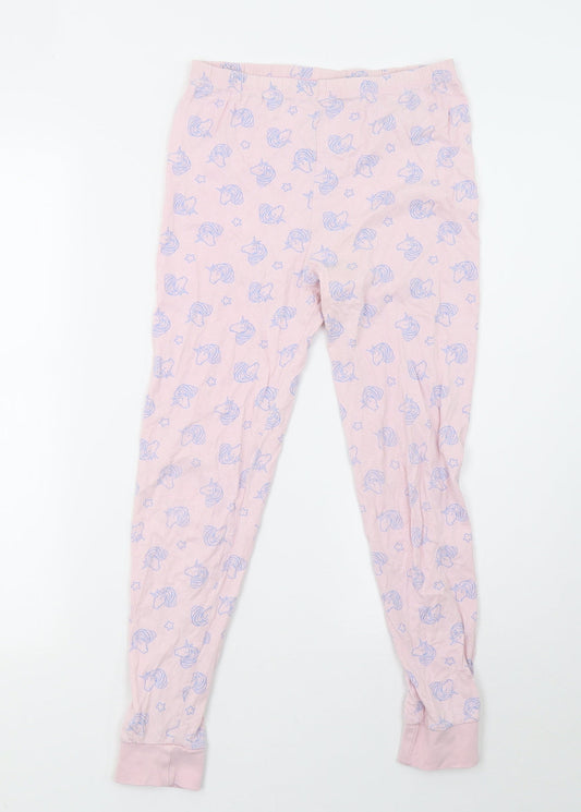George Girls Pink Polka Dot   Pyjama Set Size 10-11 Years