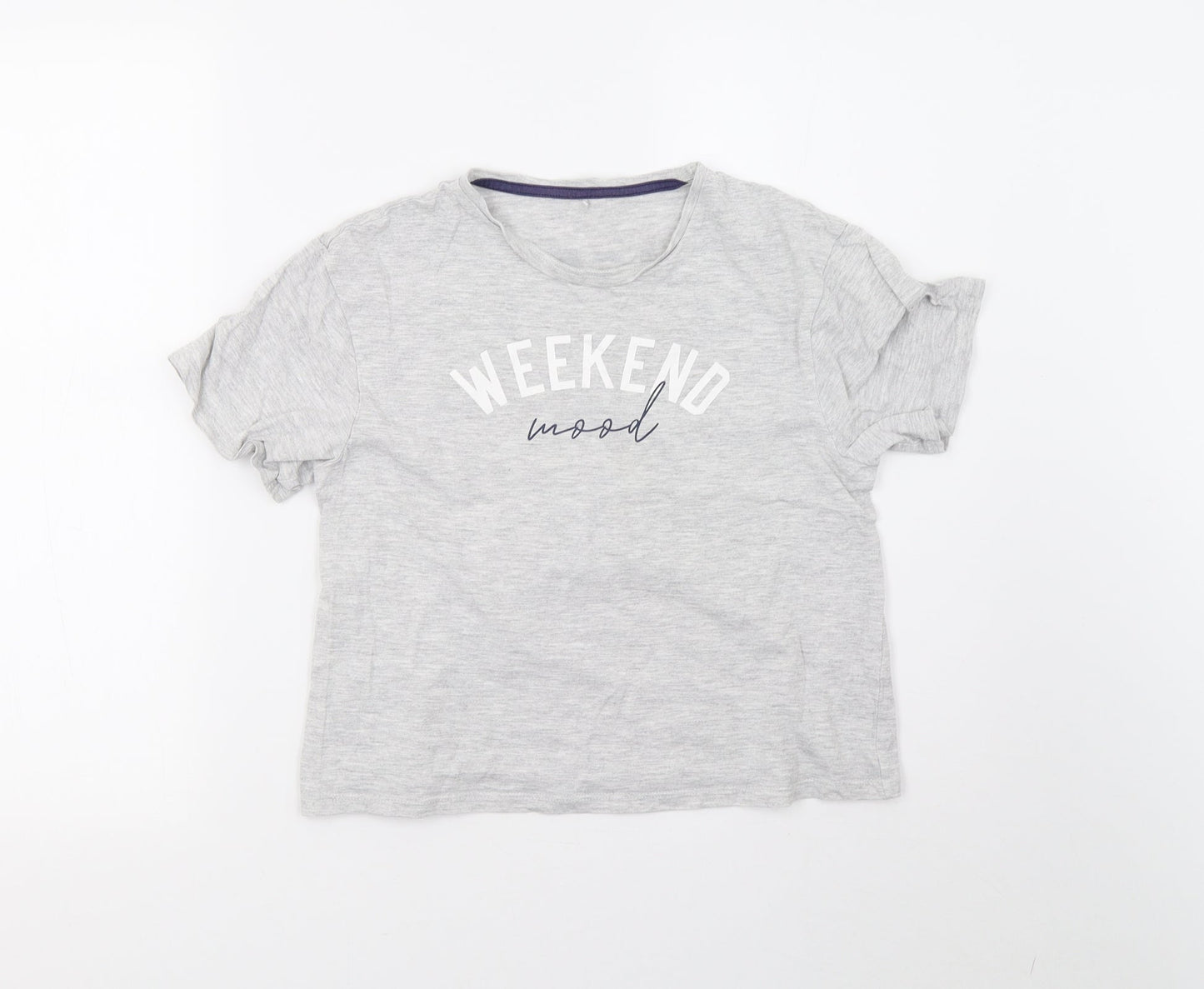 George Boys Grey   Basic T-Shirt Size 10-11 Years
