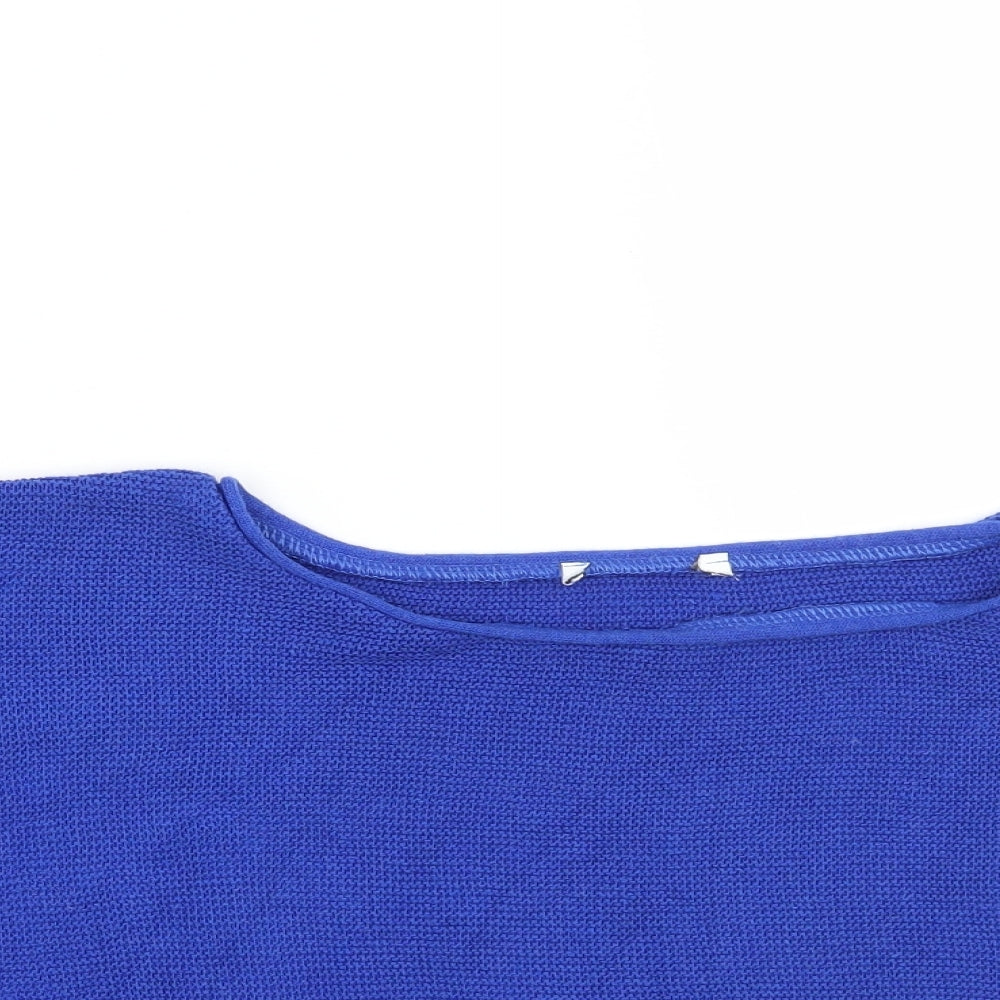 Preworn Womens Blue   Cropped Polo Size M