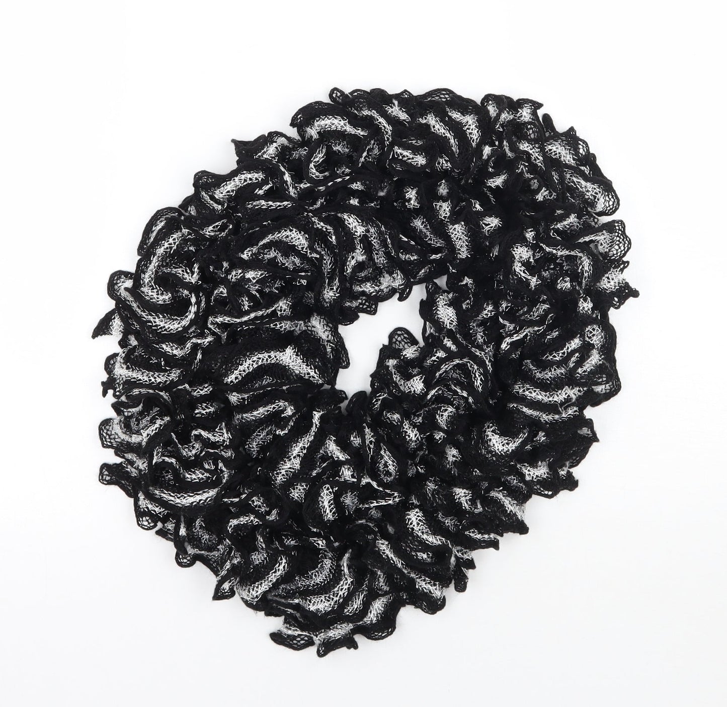 Preworn Womens Black Polka Dot   Scarf