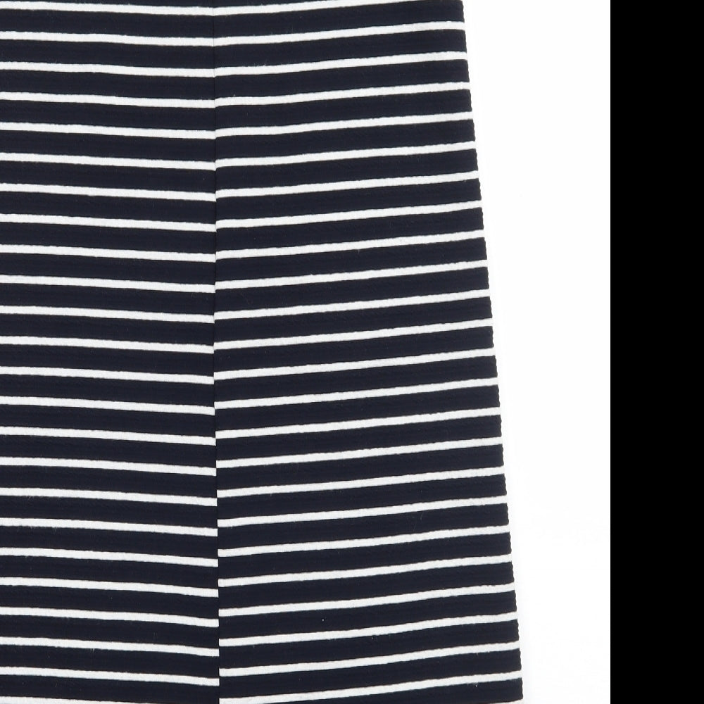 Young Dimension Girls Blue Striped  A-Line  Size 12 Years