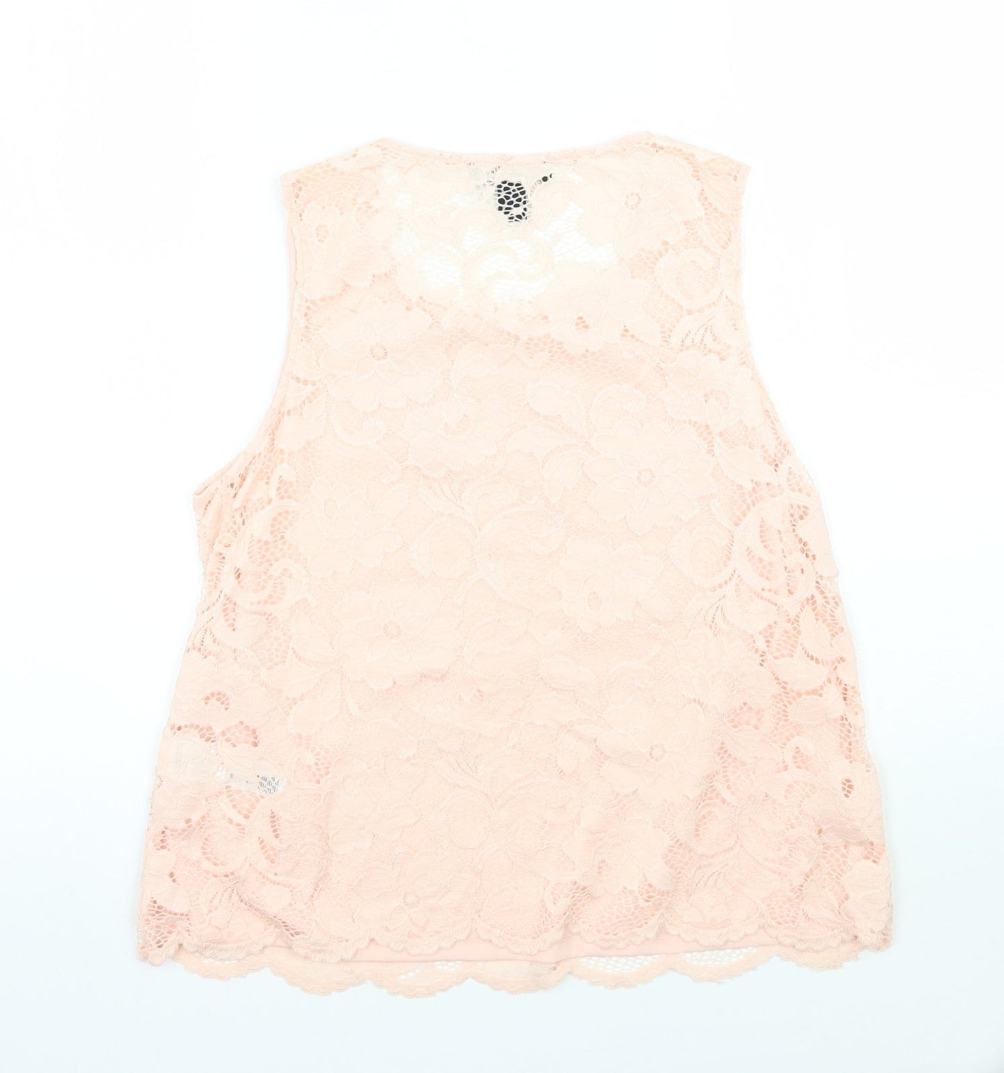 Newlook Womens Pink Floral  Basic T-Shirt Size 12