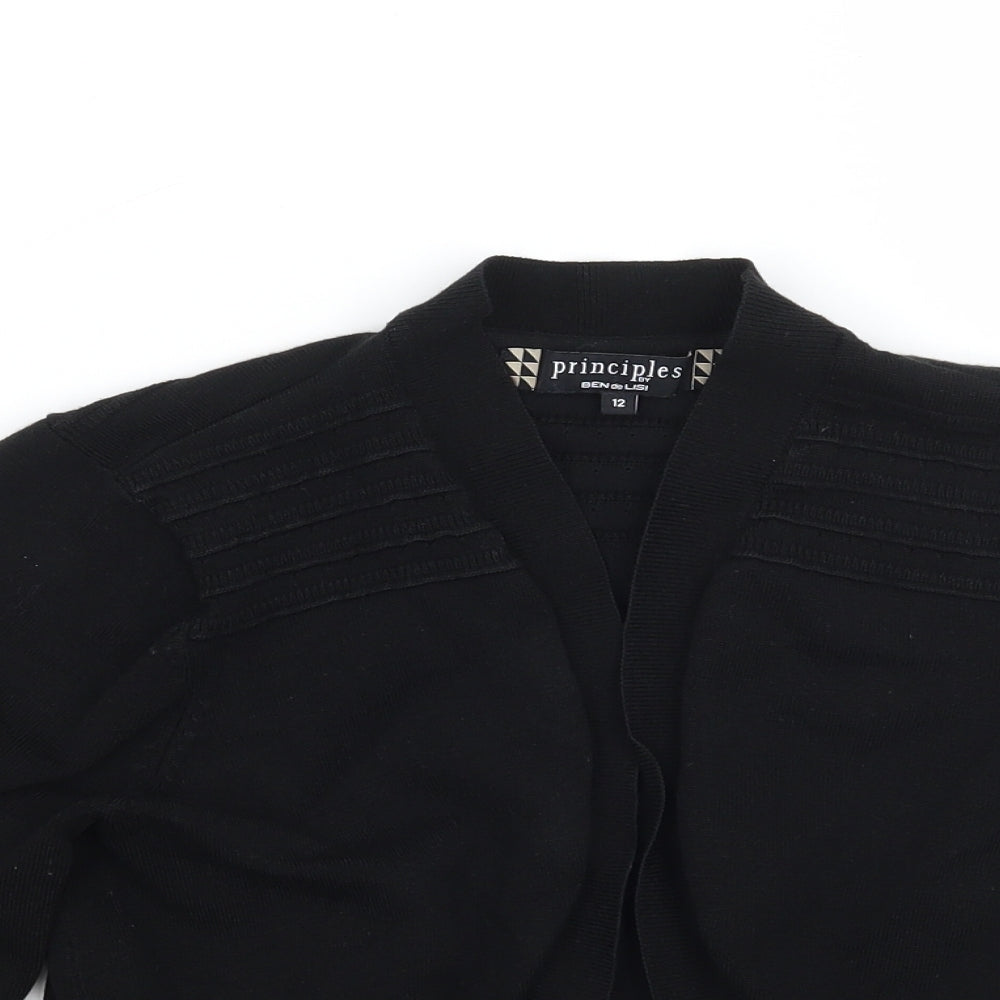 Principles Womens Black   Cardigan Jumper Size 12