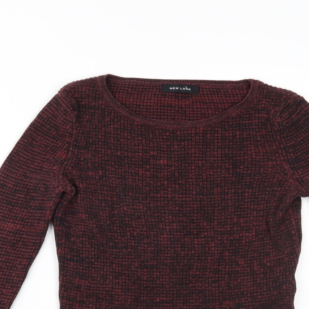 New Look Womens Red   Pullover Jumper Size 10