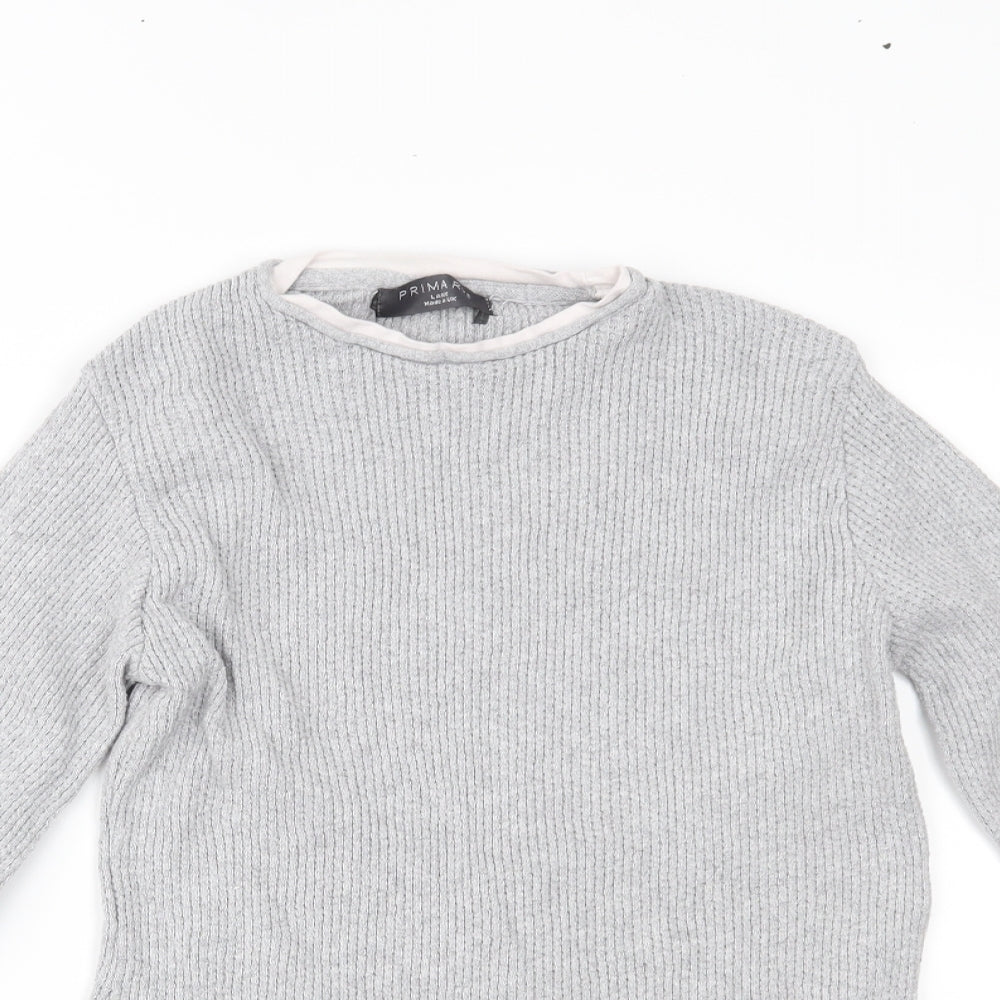 Primark Womens Grey   Pullover Jumper Size L