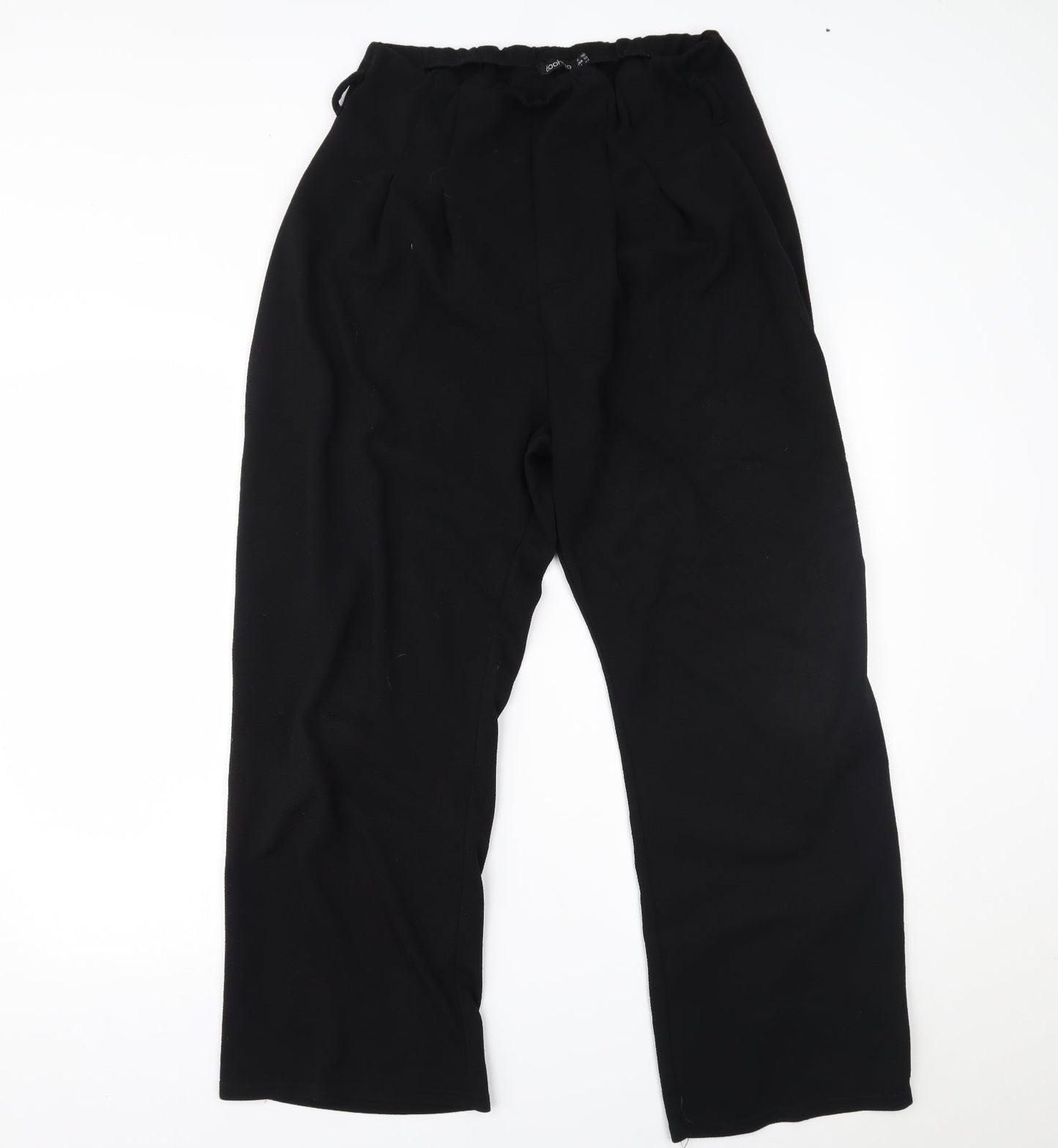 Boohoo Womens Black   Trousers  Size 16 L26 in