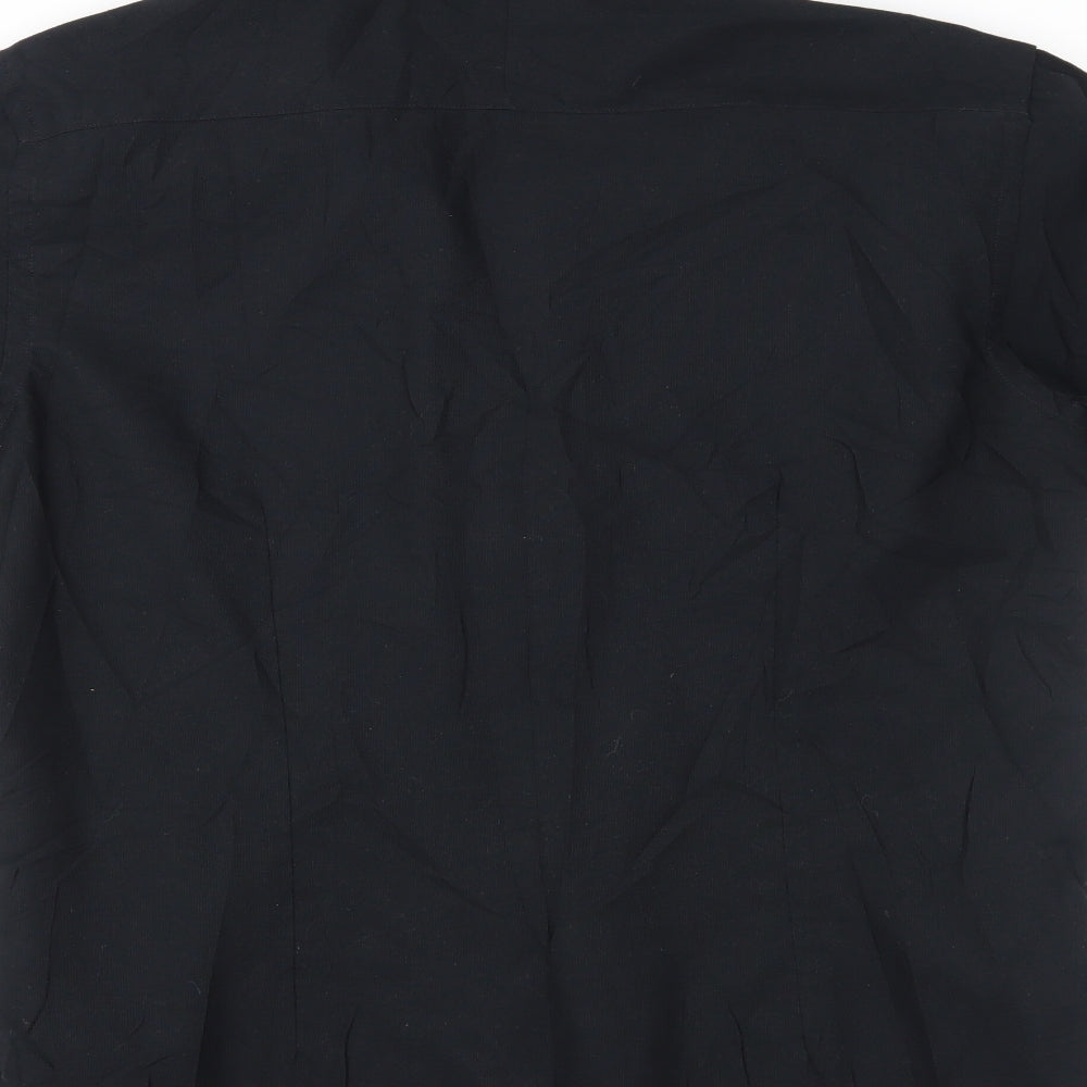 Moto Mens Black    Button-Up Size M