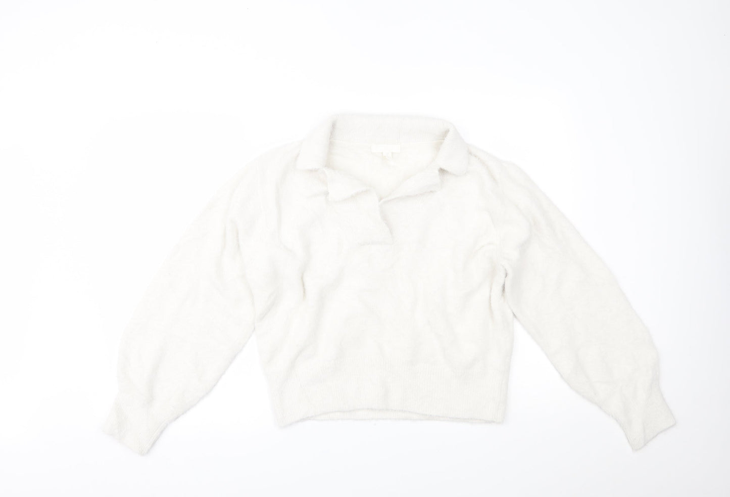 H&M Womens White   Pullover Jumper Size S