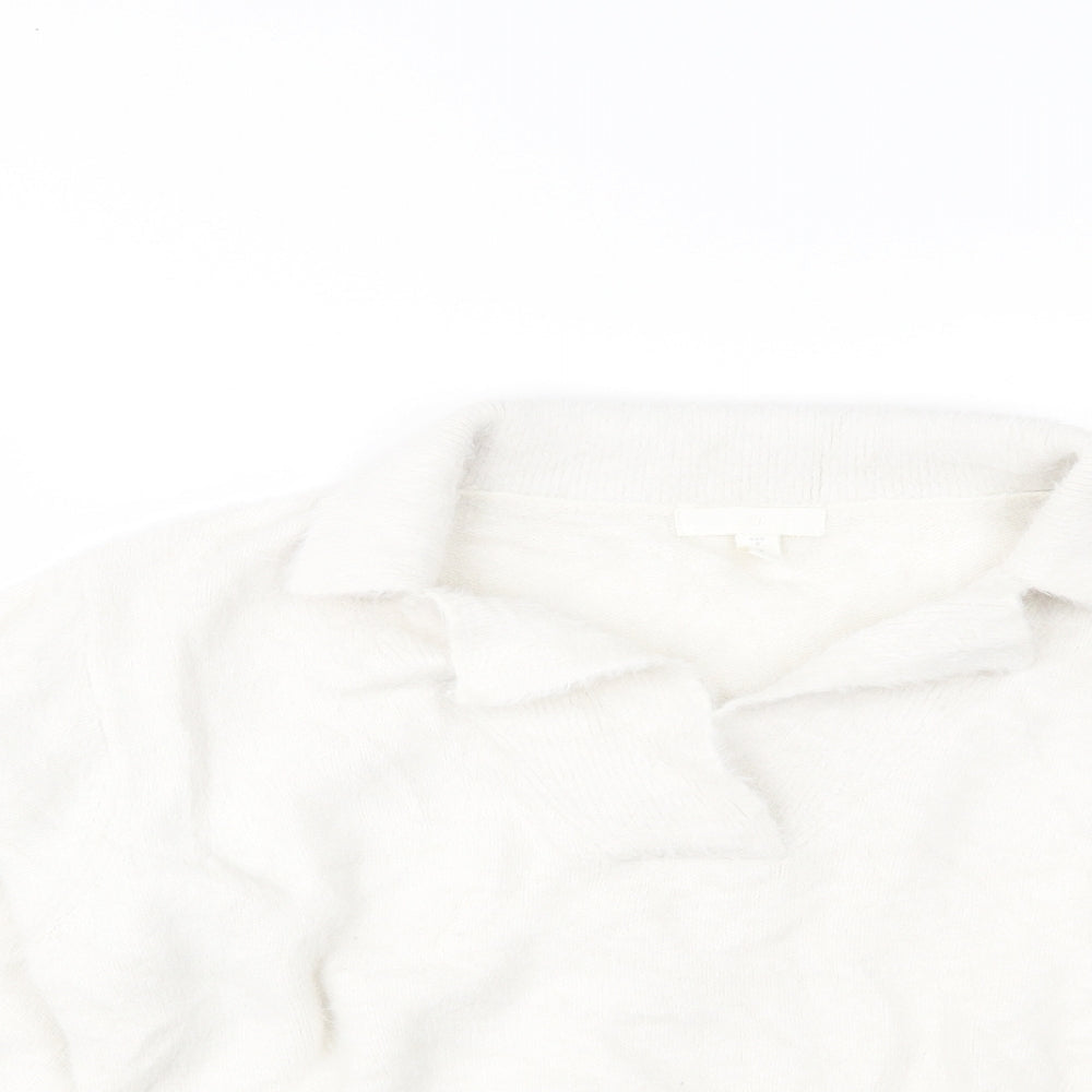 H&M Womens White   Pullover Jumper Size S