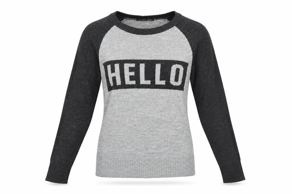 TALLY WEiJL Womens Grey   Pullover Jumper Size S  - hello
