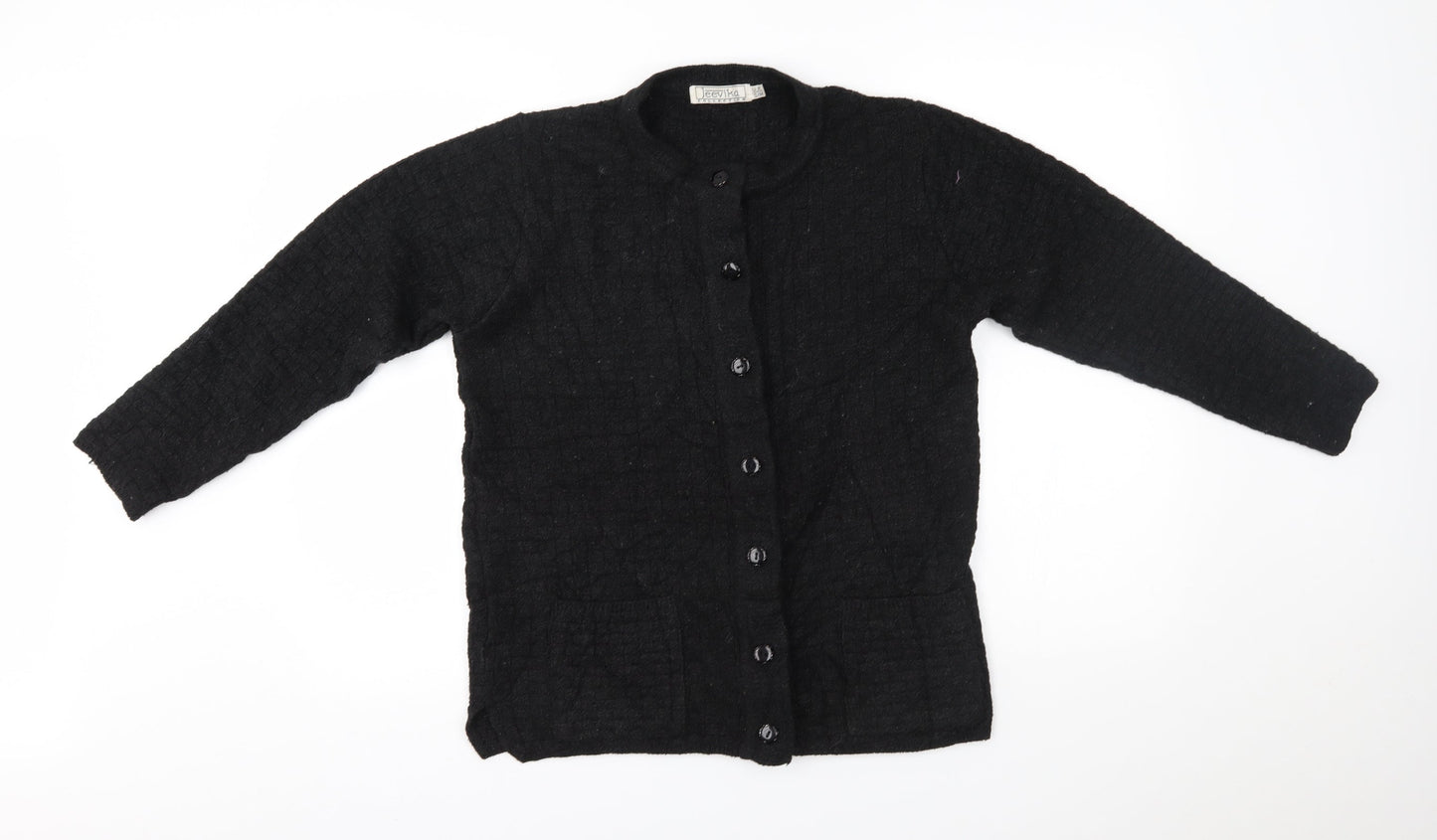 jeevika Womens Black   Cardigan Jumper Size S