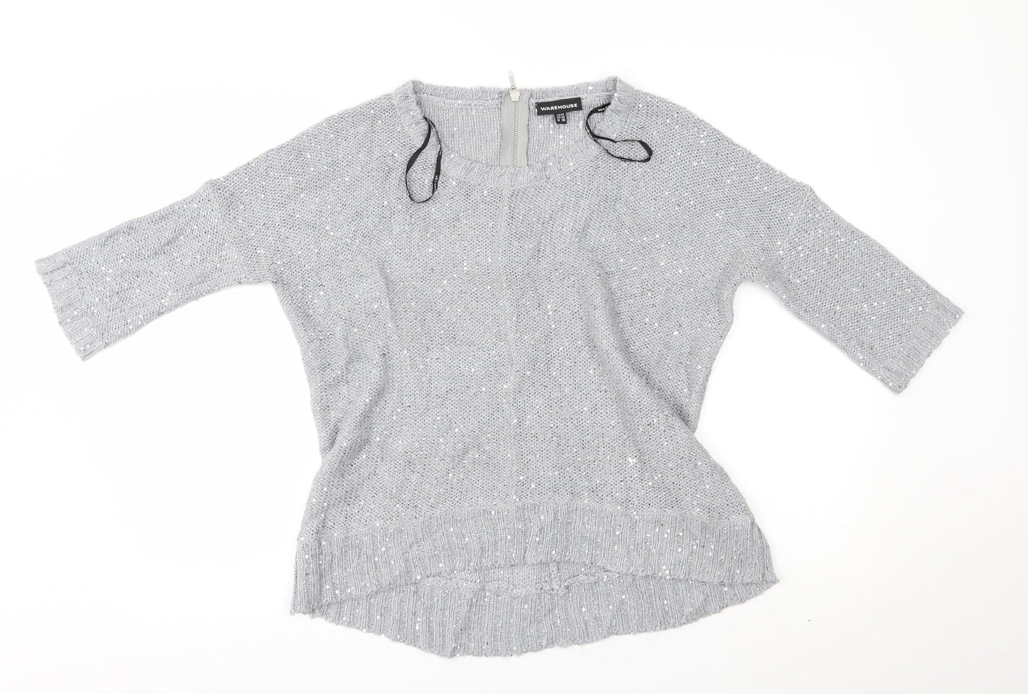 Warehouse Womens Grey   Pullover Jumper Size 10
