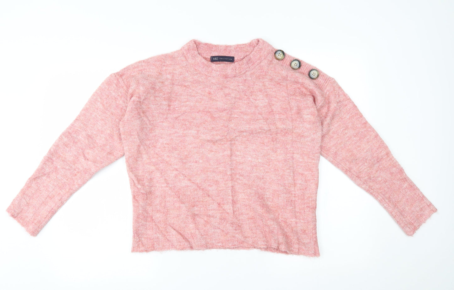 M&S Womens Pink   Pullover Jumper Size M